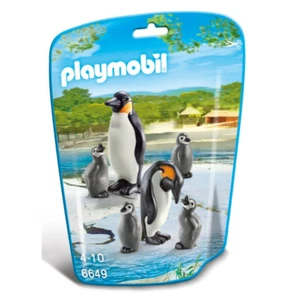 Playmobil City Life Zoo Animals Penguin Family Pack 6 Pieces #6649 Playmobile - Picture 1 of 3