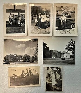 LOTTO VINTAGE/ANTICO-7 circa 1918-1924 auto dell'era delle persone da album-vendita immobiliare - Foto 1 di 2