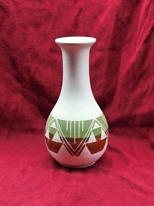 Ramona SPRCS Pottery Signed Stoneware Vase Handmade - Southwest Americana 7 1/4" - Picture 1 of 12
