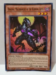 YUGIOH DRAGHIG MALEBRANCHE OF THE BURNING ABYSS CROS-EN082 LIGHT PLAYED - Picture 1 of 1