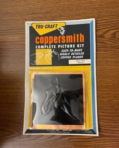 Horses Head Tru-Craft Coppersmith Picture Kit 9414-29 Unopened Vintage - Picture 1 of 2