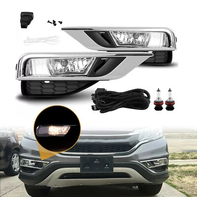 Luces antiniebla transparentes para parachoques Honda CRV CR-V 2015-2016 luces de conducción con cable Foto 1 de 4
