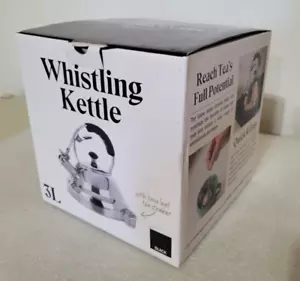 Whistling Tea Kettle for Stove Top - Willow & Everett 3 Liter Tea Pot - Black - Picture 1 of 9