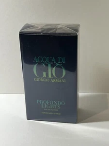 Giorgio Armani Acqua di Gio Profondo Lights 2.5oz Men's Eau de Parfum NIB Sealed - Picture 1 of 3