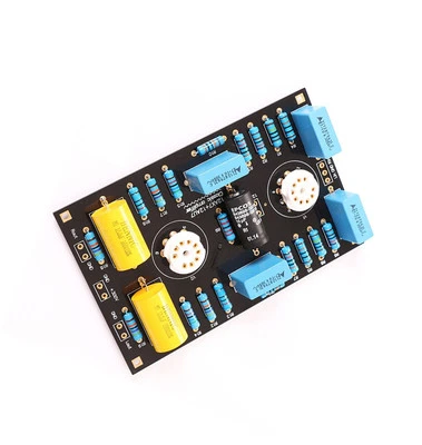 Scheda preamplificatore a valvole circuito classico kit fai da te per tubo 12AX7 21AU7 NUOVO - Immagine 1 di 4