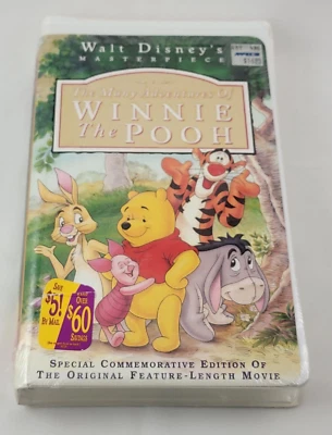 Sealed Walt Disney's Masterpiece The Many Adventures Of Winnie The Pooh VHS 7074 - Image 1 of 4