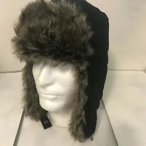 Sombrero de invierno trampero liso para hombre L/XL NUEVO CON ETIQUETAS - Imagen 1 de 7