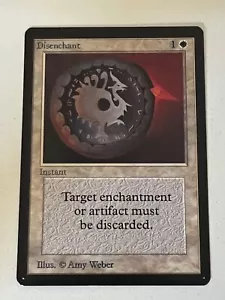 Magic the Gathering MTG Beta Disenchant NM- (Beta Bob) - Picture 1 of 2