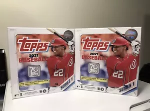 Mega Box Topps Baseball 2021 - 2 scatole sigillate in fabbrica esclusiva Walmart - Foto 1 di 5