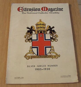 RARE VTG 1905-1930 Special SILVER JUBILEE Edition~"E...MAGAZINE" Pope Pius XI~ - Imagen 1 de 12