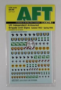 Archer 1/35 UK Independent Armoured Brigade Unit Signs (1943 - 1945) AR77027 - Picture 1 of 1