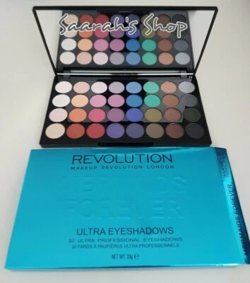 Makeup Revolution Ultra 32 Eyeshadow Palette Mermaids Forever Boxed & Sealed  - Image 1 of 2