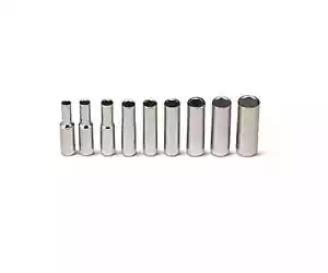 Wright Tool 6 Point Deep Socket Set 9 Piece 1/4" Drive SAE 208 - Picture 1 of 1