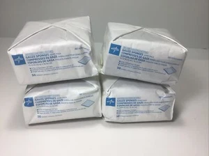 200 Medline Gauze Sponges. Non-Sterile, 4" x 4", 8 Ply, Single Use. NON25408HH - Picture 1 of 2
