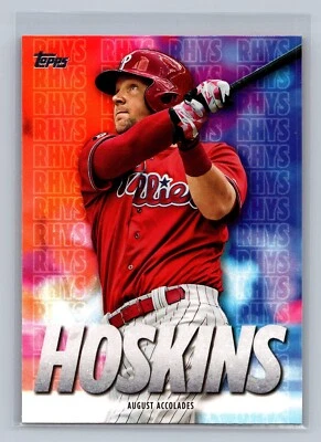 2020 Topps #RH-10 Rhys Hoskins Player Highlights Rhys Hoskins - Image 1 of 2