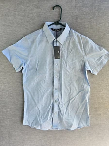 NEW Travis Mathew Short Sleeve Button Up Tisbury Mens S Heather Kentucky NWT - Picture 1 of 7