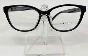 Versace MOD 3273 Eyeglasses | Black Gold Cat-Eye Frame 53-16-140 | Authentic - Picture 1 of 2