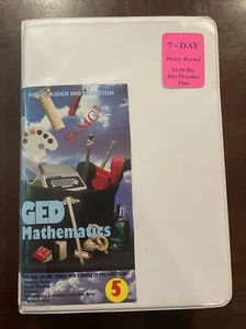 GED Mathematics VHS Movie Level 5 Educational Study Material Learning Guide - Picture 1 of 7