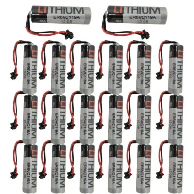 20pcs TOSHIBA ER6V 3.6V ER6VC119B ER6VC119A 3.6V PLC Battery Power with Plug NEW - Image 1 of 4