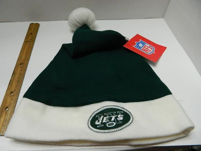 New York JETS NY NFL football Christmas Santa Hat Soft Green ADult SIZE CAP - Image 1 of 4