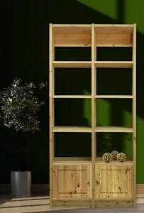 Regal Regalsystem Bücherregal Holz Kiefer massiv natur flexibel & erweiterbar - Bild 1 von 5