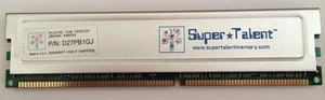 Super Talent D27PB1GJ PC27001GB 333Mhz DDR333 2Bank 64Mx8 CL2.5 - Picture 1 of 1