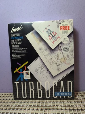 IMSI TurboCAD For Windows, 3.5" Discs, VTG Design and Drafting Software - Image 1 of 4