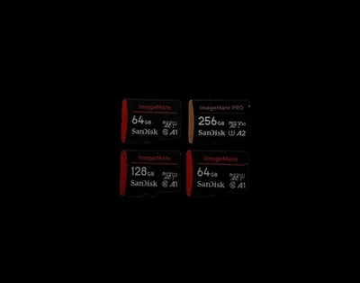 SanDisk 256GB 128GB 64GB 64GB Micro SD | ImageMate | 4 Set Memory Cards - Image 1 of 2