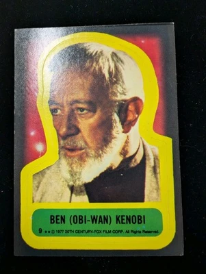 Ben Obi-wan Kenoby Sticker 1977 Topps Star Wars Sticker #9 Card - Image 1 of 4