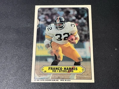 1983 Topps Sticker Inserts Set-Break # 15 Franco Harris NR-MINT  FREE SH - Image 1 of 2