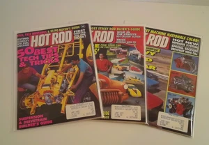 Vintage Hot Rod Magazine Lot of 3 Jul Aug Oct 1992, Muscle Cars - Picture 1 of 5