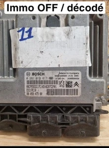C011 BOSCH EDC17C10 0281019817 9805947380 9666729580 Calculateur Décodé immo off - Picture 1 of 1