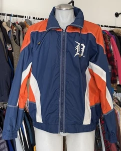 Vintage Detroit Tigers Men's Nutmeg Baseball Jacket Size Lg - Picture 1 of 5