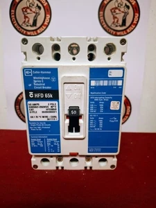 EATON Cutler-Hammer HFD3050 3P 50Amp 65kA 480v Leitungsschutzschalter VERSAND AM SELBEN TAG - Bild 1 von 2