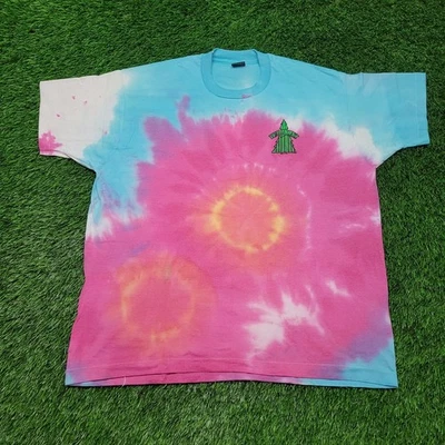 Винтажная футболка 90-х галстук краситель мужская XXL одинарный шов сделано в США хиппи - Изображение 1 из 4