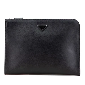 PRADA Triangle With logo Clutch bag Women 【Used】 - Picture 1 of 10