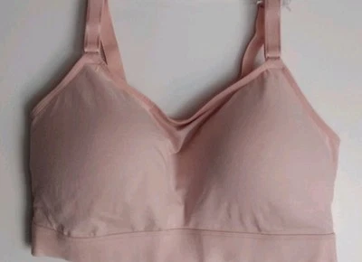 Fruit of the Loom XXL BLUSH PINK Seamless Wireless Bra Built In Padding  - Image 1 of 4
