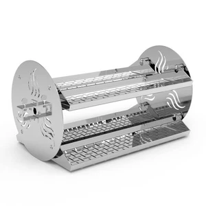 18 inch Round Tumble Rotisserie Basket Cooking Accessory,Stainless Steel BBQ ... - Picture 1 of 7