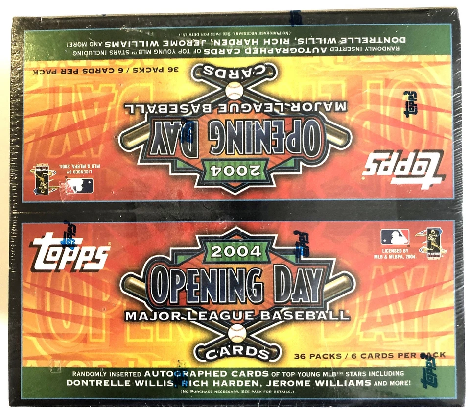2004 Topps Opening Day Baseball Factory Sealed Wax Box 36 Packs 6 Cards Per Pack - Image 1 of 4