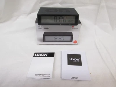 LEXON LR130 FLIP LCD Alarm Clock Boxed. - Image 1 of 4