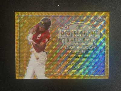 2020 Leaf Perfect Game #BA-JW1 James Wood Metal Autographs Gold Wave #/2 - Image 1 of 2