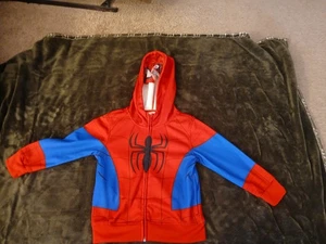Marvel Ultimate Spiderman Kids Size 5 Full Zip Hoodie - Picture 1 of 5