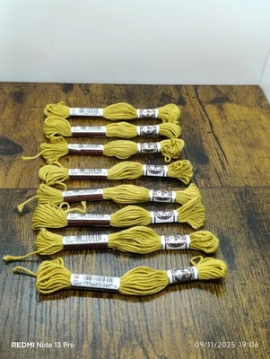 Lot De 8 Retors à broder N° 4 DMC Jaune Ocre - 2833 - Photo 1/4
