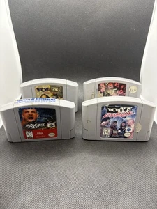 Lote de N64 Wrestling Wwf/Nwo/Wcw 4 en Total Attitude Mayhem Revenge Work Tour - Imagen 1 de 6