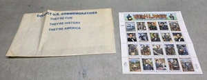 🔥 1994 U.S. United States Sheet of 20 32c CIVIL WAR Stamps Lincoln Grant Lee - Picture 1 of 20