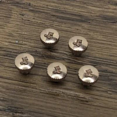 Lanco - Lot of 5 Rose Gold Tone NOS Watch Crowns Parts 4.8mm (U30) - Image 1 of 4