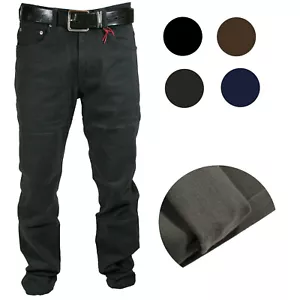 Pantalone Uomo in Fustagno 5T Felpato Vita Alta Invernale Elastico Jeans 46-64 - Foto 1 di 12