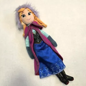 Disney Store Frozen Princess Anna 19" Plush Winter Outfit Doll Snow Dress - Picture 1 of 6