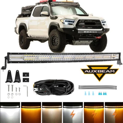 Barra de luz de trabajo LED ámbar/blanco AUXBEAM 42" para Toyota Tacoma 4Runner 1995-2004 Foto 1 de 4