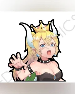 4,5" x 5" BOWSETTE HOT SEXY ANIME Mario Auto/LKW/Fenster Vollfarbige Aufkleber  - Bild 1 von 7